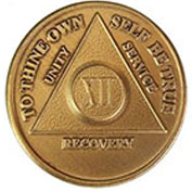12 Year Bronze AA Meeting Chip