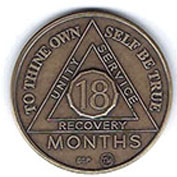 18 Month Bronze AA Meeting Chip