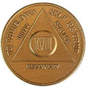 18 Year Bronze AA Meeting Chip