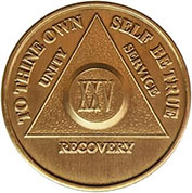 25 Year Bronze AA Meeting Chip