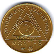 2 Month Aluminum AA Meeting Chip