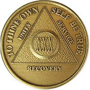 30 Year Bronze AA Meeting Chip