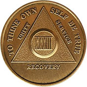 33 Year Bronze AA Meeting Chip