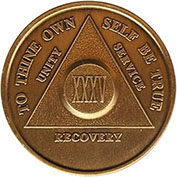 35 Year Bronze AA Meeting Chip