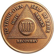 49 Year Bronze AA Meeting Chip