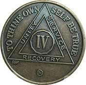 4 Year Bronze AA Meeting Chip