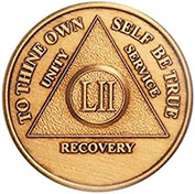 52 Year Bronze AA Meeting Chip