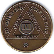 57 Year Bronze AA Meeting Chip