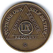 59 Year Bronze AA Meeting Chip