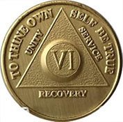 6 Year Bronze AA Meeting Chip