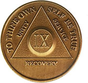 9 Year Bronze AA Meeting Chip