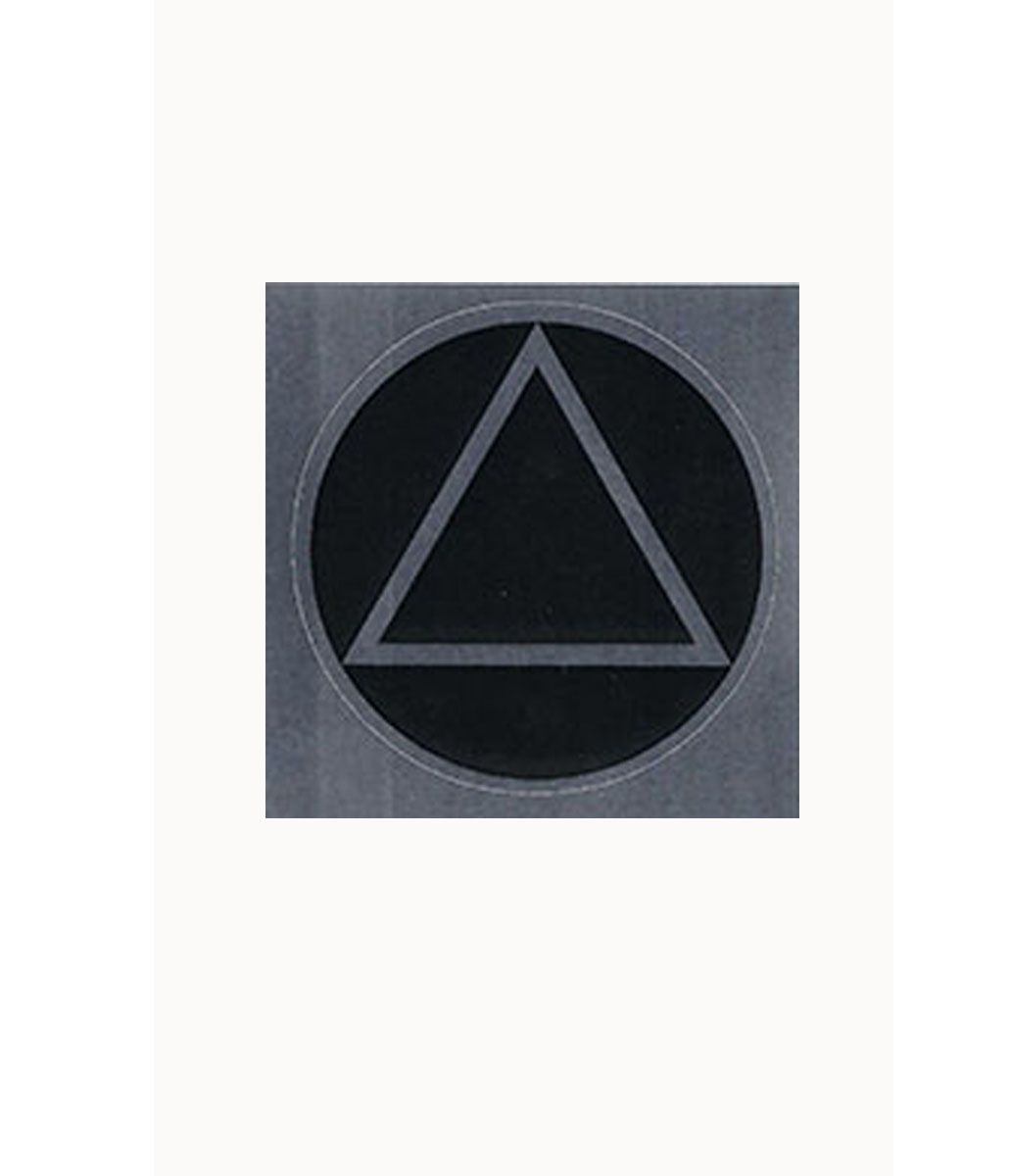 Bumper Sticker Circle And Triangle - Black