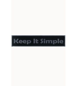 Bumper Sticker Keep It Simple - Black