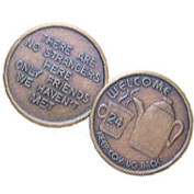 Coffee Pot Welcome Medallion