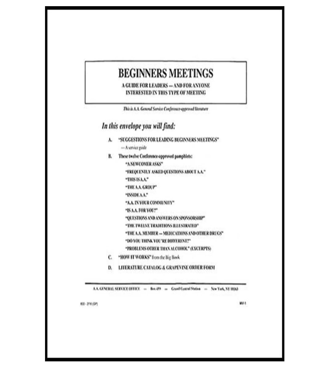 Guide for Leading Beginners Meetings