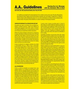 Guidelines - Sharing the A.A. Message with the Alcoholic who is Deaf