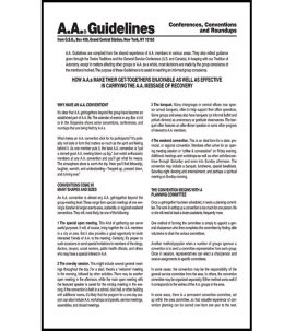 Guidelines - Conference, Conventions and Roundups