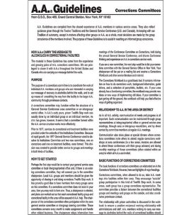 Guidelines - Corrections Committees