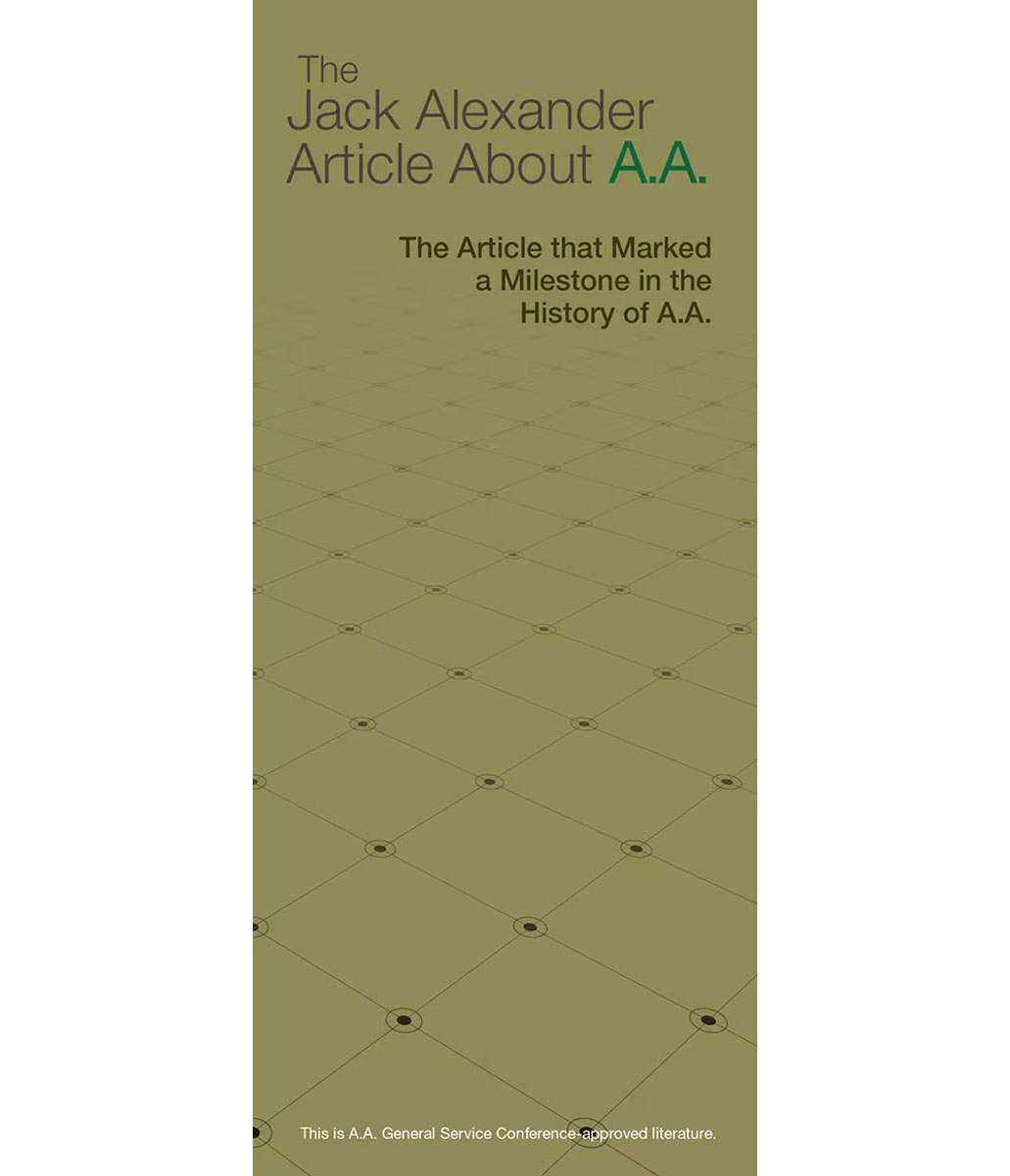 P-12 Jack Alexander - Article about A.A.