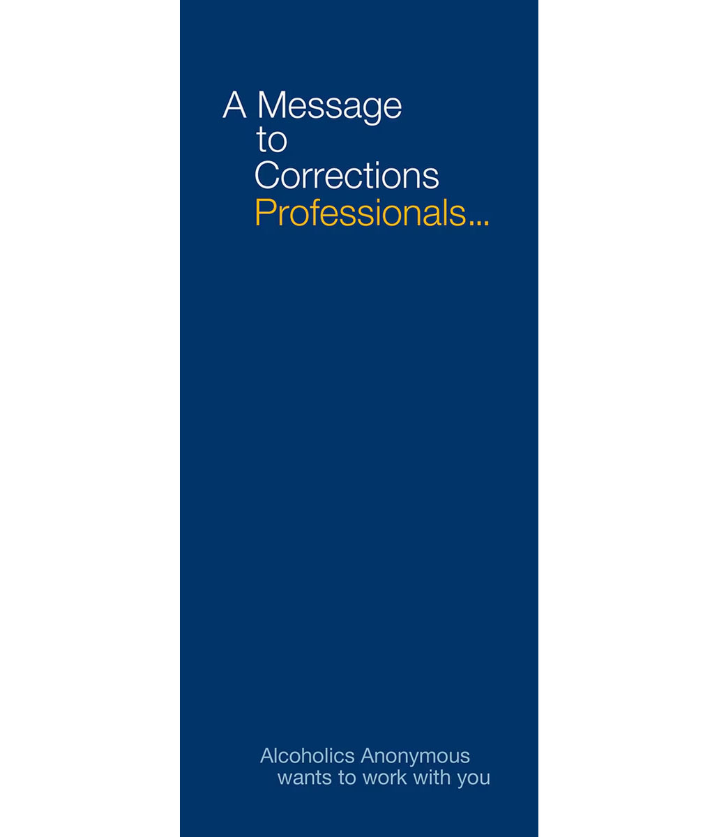 P-20 A Message to Correctional Professionals
