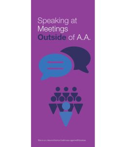P-40 Speaking at Meetings Outside A.A.