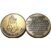 Praying Hands Spanish Medallion
